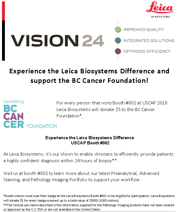 Lieca Biosystems adn BC Cancer Foundation support 