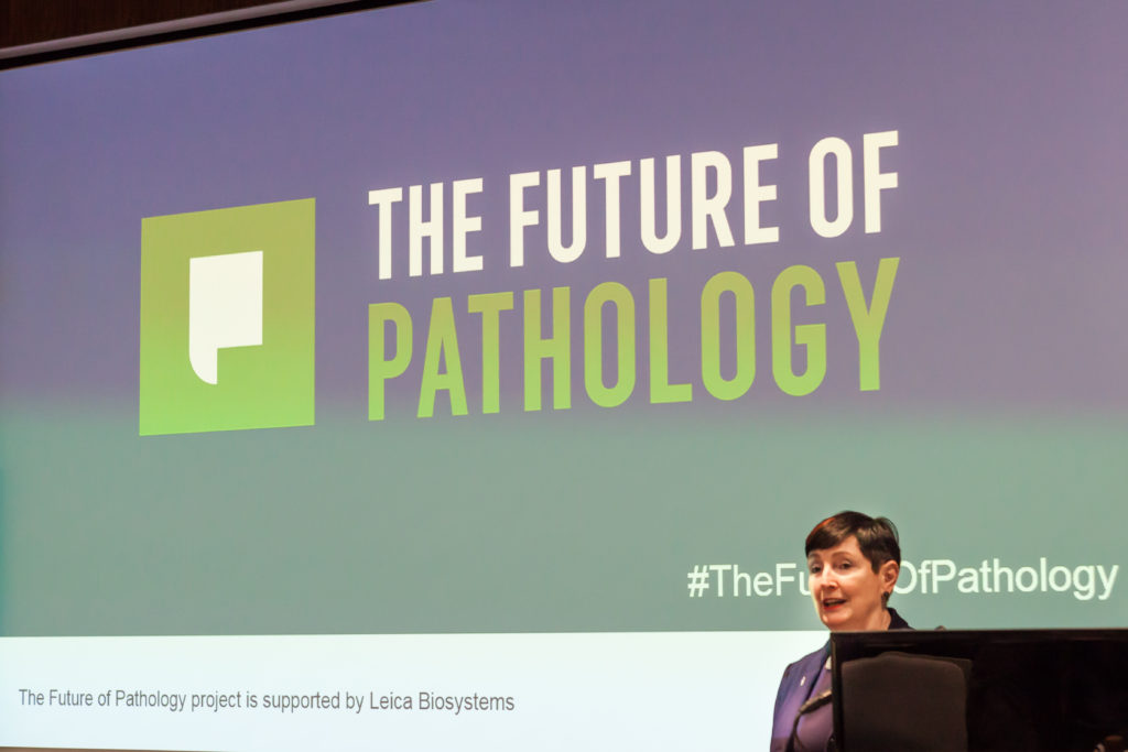 Professor Jo Martin President of Royal College of Pathologists opening Future of Pathology launch